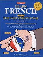 Learn french the fast and fun way