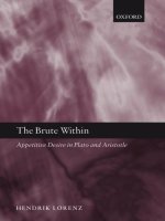 the brute within appetitive desire in plato and aristotle jun 2006