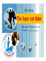 Bài giảng tin học cơ bản   ths  đào anh vũ