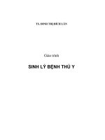 giáo trình sinh lý bệnh thú y