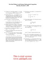 The putnam mathematica competition 2001 2008  AMS