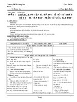 Giáo án số học môn toán học lớp 6 chương I học kì I