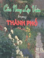 CẨM NANG LẬP VƯỜN TRONG THÀNH PHỐ