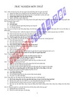 Trắc nghiệm môn thuế