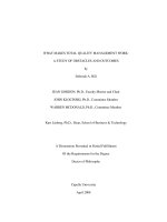 What makes Total Quality Management work A study of obstacles and outcomes