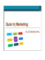 Bài giảng Quản trị marketing: Chương 1  Dr. Lê Thành Long