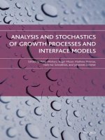 analysis and stochastics of growth processes and interface models oct 2008