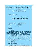 Giao tiếp 8051 với LCD