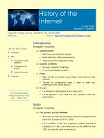 The history of the internet
