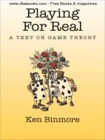 playing for real a text on game theory mar 2007