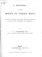 jj-thompson treatise on the motion of vortex rings