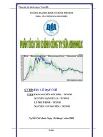 phân tích tình hình tài chính công ty sữa vinamilk