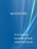 bài giảng kinh tế phát triển