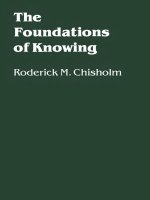 univ of minnesota pr the foundations of knowing jul 1982