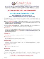 Tài liệu quản lý khách sạn