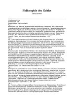 (german) georg simmel - philosophie des geldes