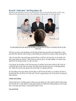 Bí quyết  chinh phục  hội đồng phỏng vấn