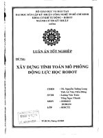 Xây dựng tính toán mô phỏng động lực học robot