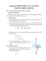 ĐỘNG HỌC CỦA VẬT RẮN CHUYỂN ĐỘNG PHẲNG