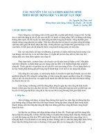 các nguyên tắc lựa chọn kháng sinh dựa theo dược động học và dược lực học