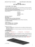đồ án kĩ thuật thi công