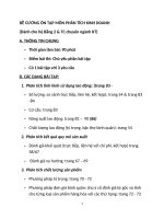 ĐỀ CƯƠNG ôn tập môn PHÂN TÍCH KINH DOANH