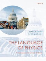 the language of physics a foundation for university study nov 2008