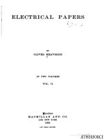 heaviside oliver - electrical papers vol 2