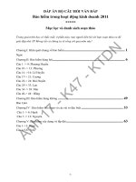 câu hỏi và đáp án môn bảo hiểm