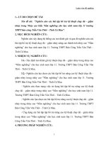 nghiên cứu các bài tập bổ trợ kỹ thuật chạy đà – giậm nhảy trong nhảy cao kiểu nằm nghiêng cho học sinh nam lớp 11