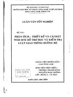 Phân tích, thiết kế và cài đặt web site hỗ trợ học và kiểm tra luật giao thông đường bộ