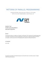 Patterns of parallel programming CSharp