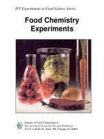 Food chemistry experiments