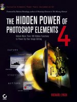 the hidden power of photoshop elements 4 apr 2006