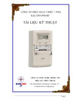 Công tơ điện xoay chiều 1 pha (tài liệu kỹ thuật)