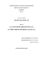 tiểu luận thư tín dụng