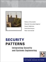 security patterns integrating security and systems engineering