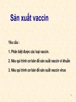 Bài giảng sản xuất vaccin