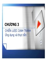 bài giảng kinh tế quốc tế - chương 3 chiến lược cạnh tranh ứng dụng và thực tiễn