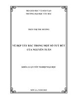 Khóa luận tốt nghiệp văn học:Vẻ đẹp Tây Bắc trong một số tuỳ bút của Nguyễn Tuân