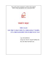 Giá trị và hạn chế của nho giáo Ý nghĩa của nho giáo với xã hội ngày nay