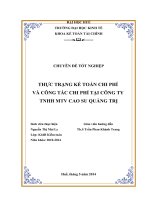 thực trạng kế toán chi phí và công tác quản trị chi phí tại công ty tnhh mtv cao su quảng trị