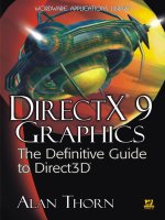 directx 9 graphics - the definitive guide to direct3d