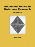 advanced topics in database research, vol. 4.