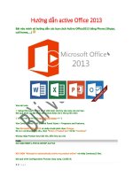Hướng dẫn active office 2013