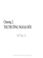 Bài giảng tài chính quốc tế chương 2   hồ thúy ái