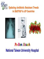updating antibiotic resistant trends in hap and vap in ap countries