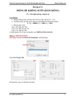 Plaxis 3D  Bài 11  Móng Bè Không Sườn