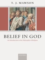 belief in god an introduction to the philosophy of religion oct 2005