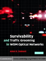 survivability and traffic grooming in wdm optical networks